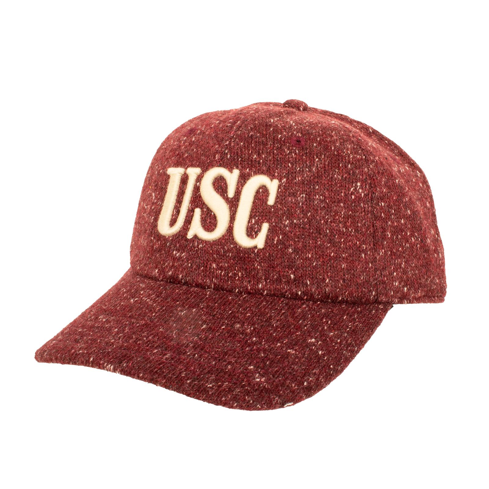 USC Unisex Wool Canopy Adjustable Hat Burgundy image01